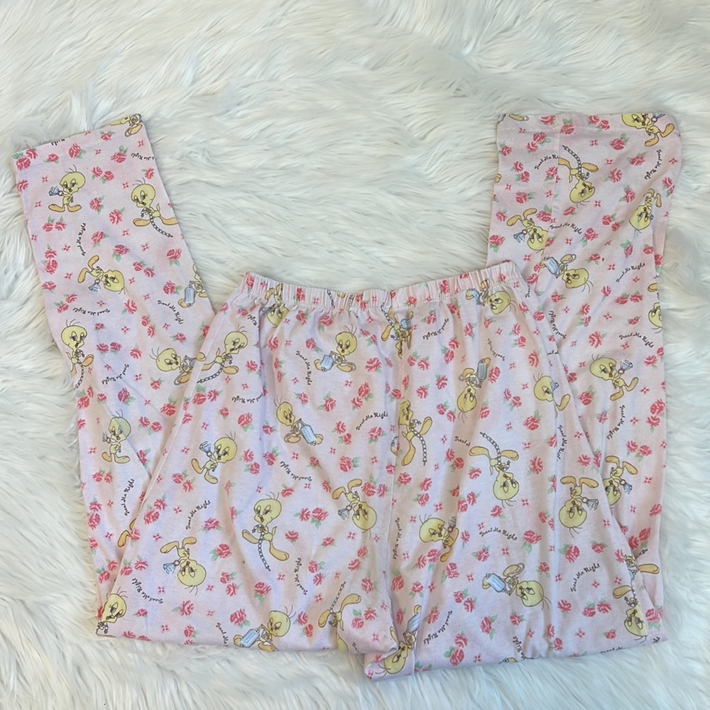 Vintage & Rare‎ Warner Brothers Looney Tunes Tweety Bird Pajama Set - Picture 11 of 11